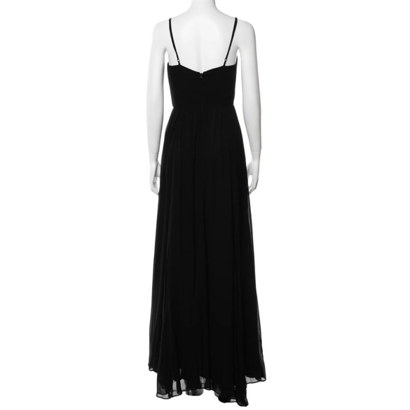 Reformation Black Square Neckline Sleeveless maxi evening gown size 2 - Picture 2 of 3